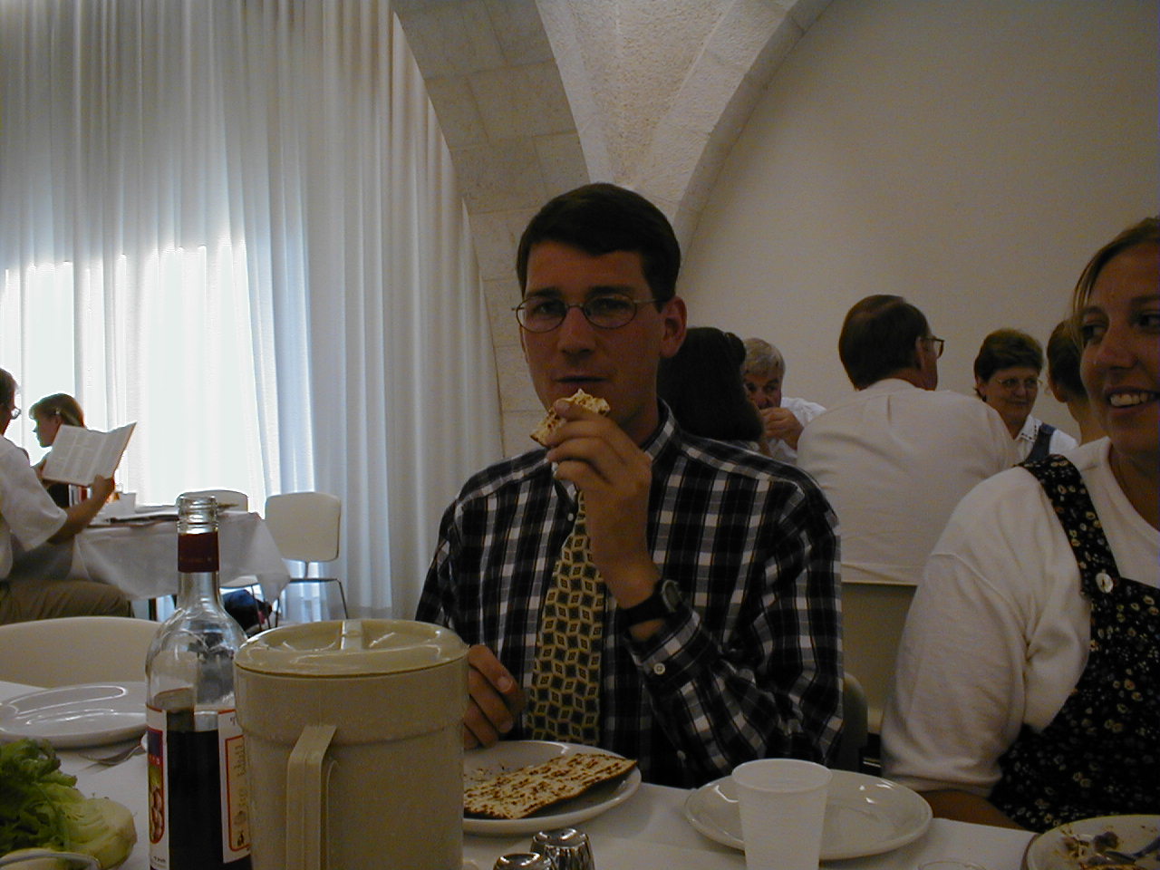 Passover - eating unleavened bread.JPG