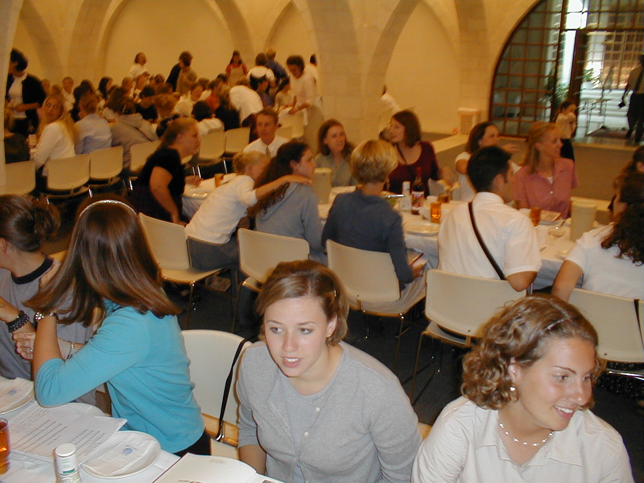 Passover - finding a seat.JPG