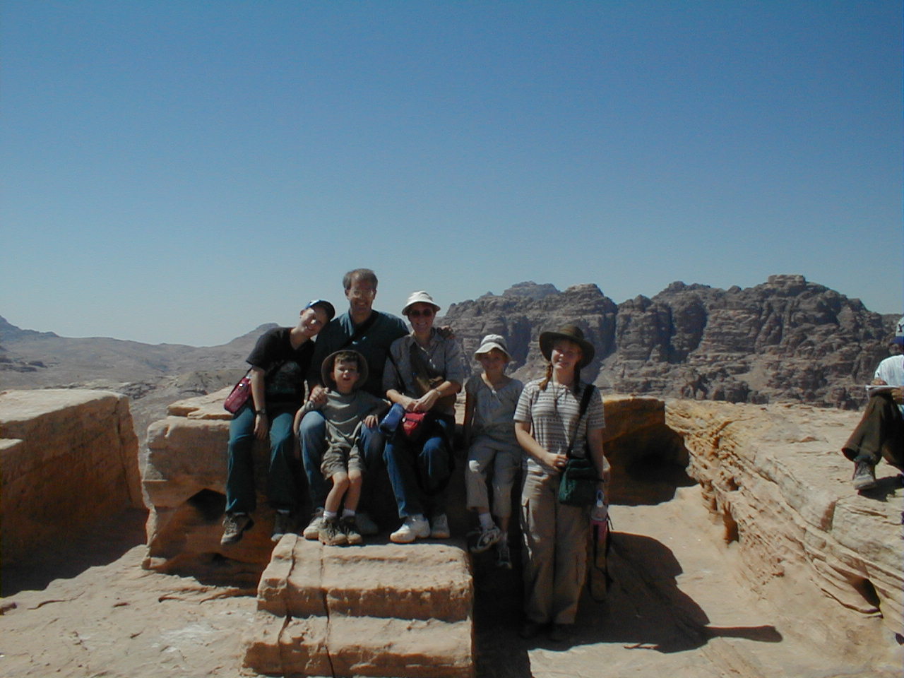 Petra - Seelys on high place.JPG