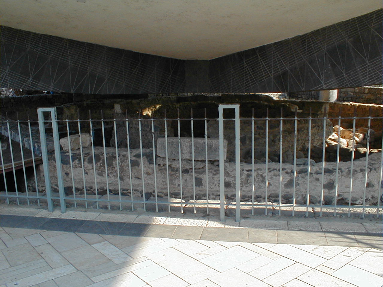 Capernaum House Church excavation.JPG