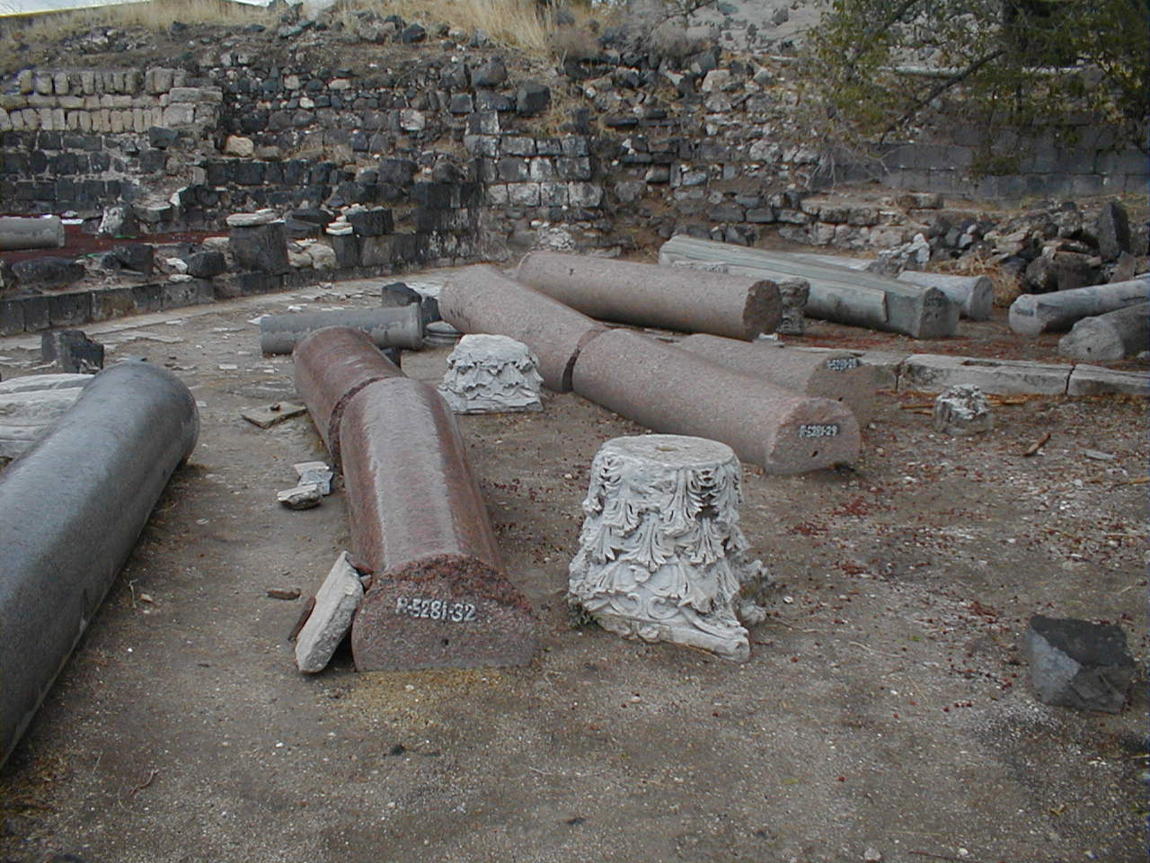 Hippos Church columns.JPG