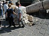 Bet Shean capital in road.JPG