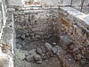 Capernaum excavation in synagogue.JPG