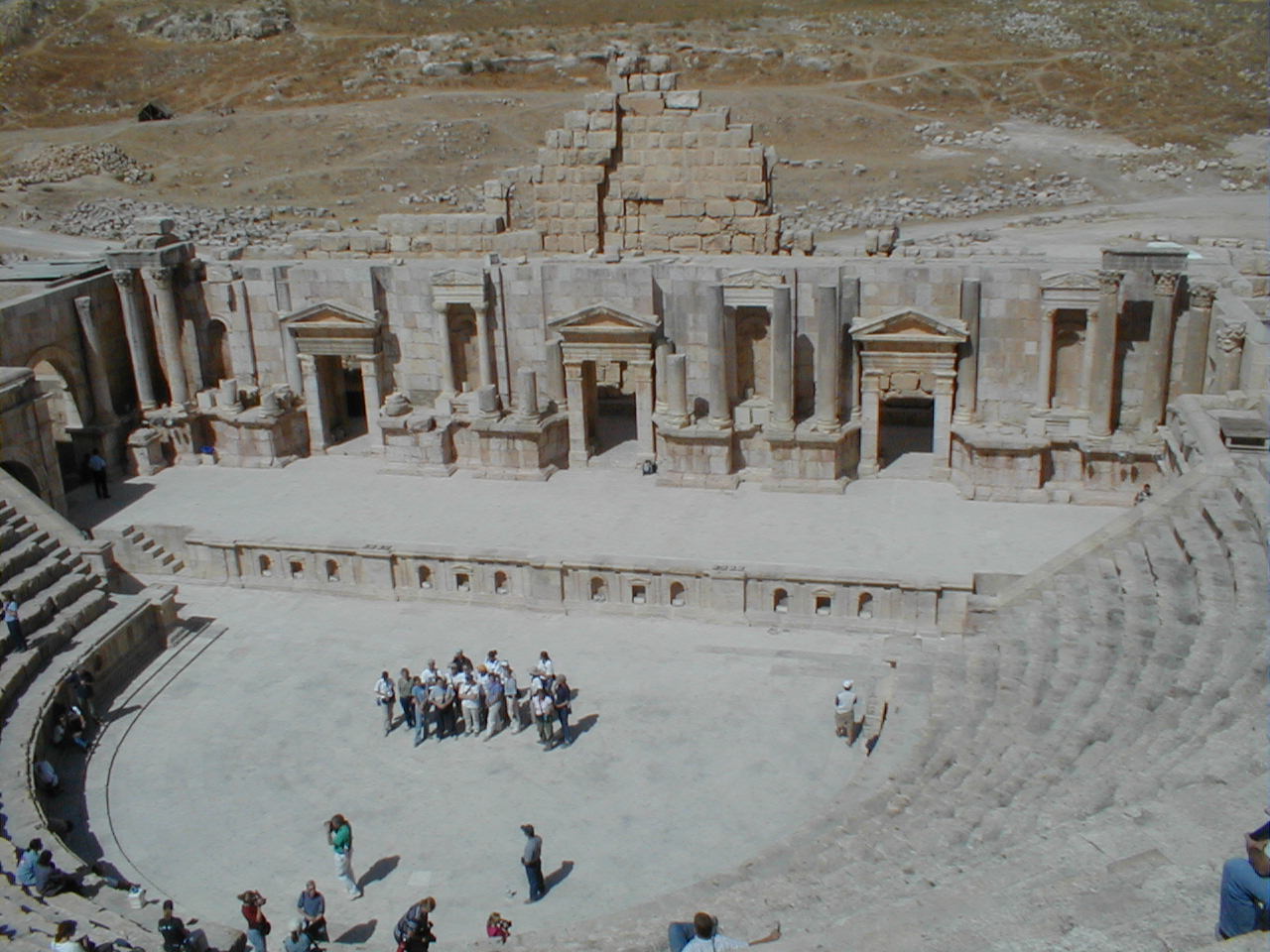 Jerash - Theater stage.JPG