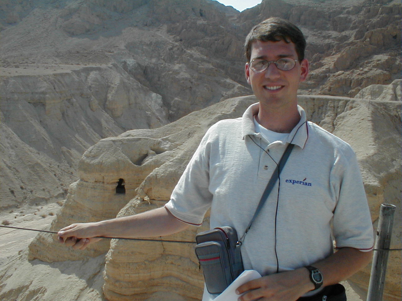 Qumran - Brad and Cave 4.JPG